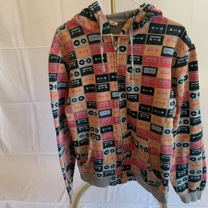 Super RARE Loyal Army Y2K 90s Tape hooded zip up sweatshirt unisex medium